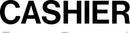 Cashier 15 x 5" Sign