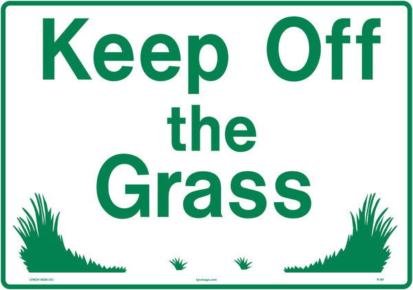 Keep Off The Grass 14 x 10" Sign