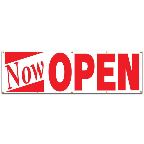 Now Open 3 x 10" Sign