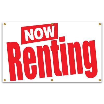 Now Renting 3 x 5" Sign