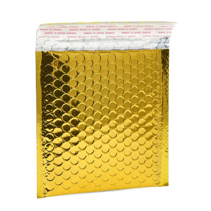 7 3/4 '' x 6 '' Metallic Padded Envelopes - 10/package