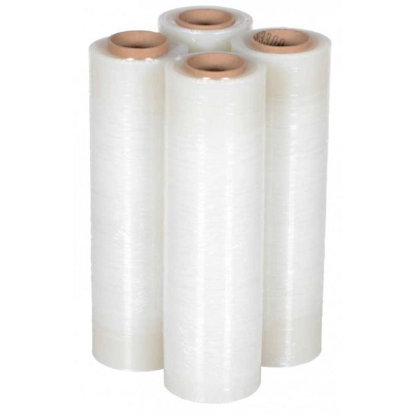 15'' x 1500' - 34GA. Blown Pre-Stretch Hand Film - 4 Roll/Case