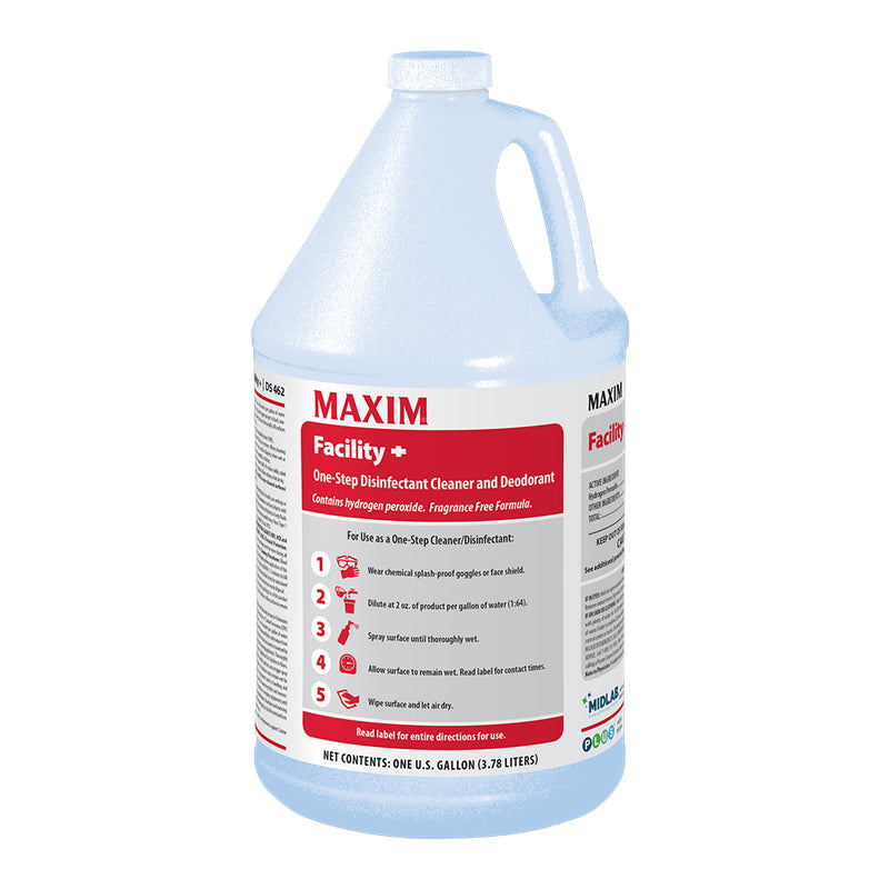 462 Maxim Facility+ One Step Disinfectant-1 Gallon- case of 4