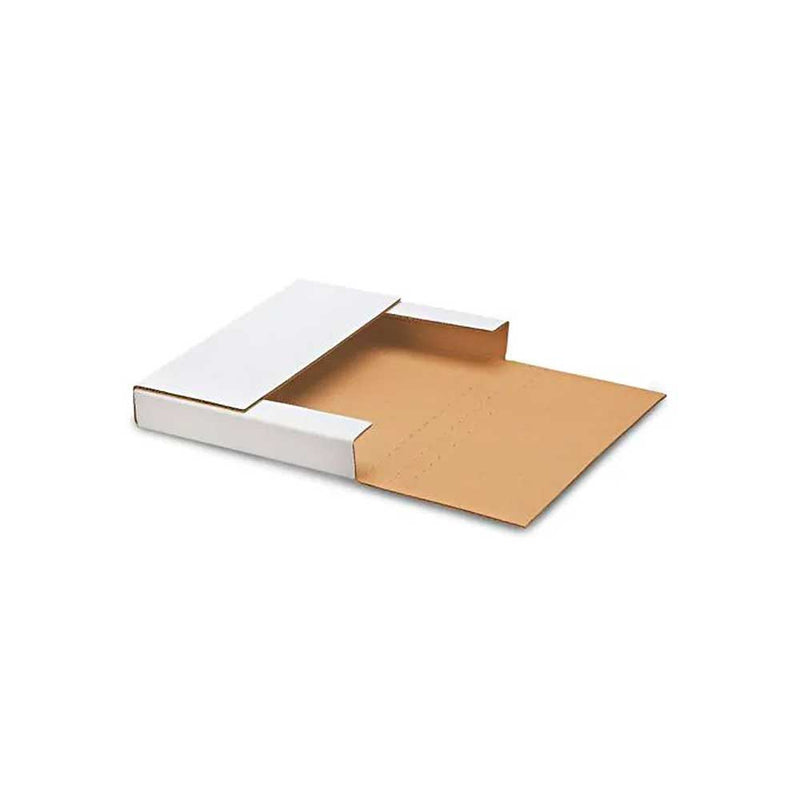 10 1/4 x 8 1/4 x 1/2 - 2 White Easy Fold Mailers