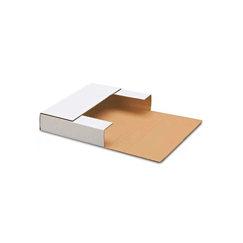 11 1/4 x 8 3/4 x 1/2 - 2 White Easy Fold Mailers