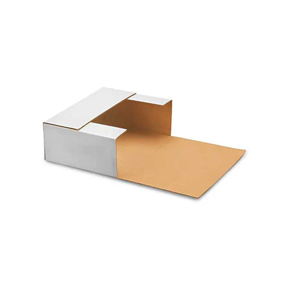 11 1/4 x 8 3/4 x 2 - 4 White Easy Fold Mailers