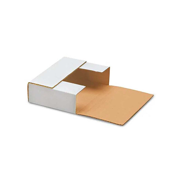 8 1/2 x 6 x 1/2 - 2 White Easy Fold Mailers