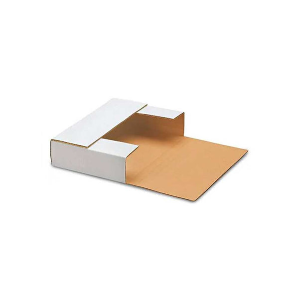 9 1/2 x 6 1/2 x 1/2 - 2 White Easy Fold Mailers