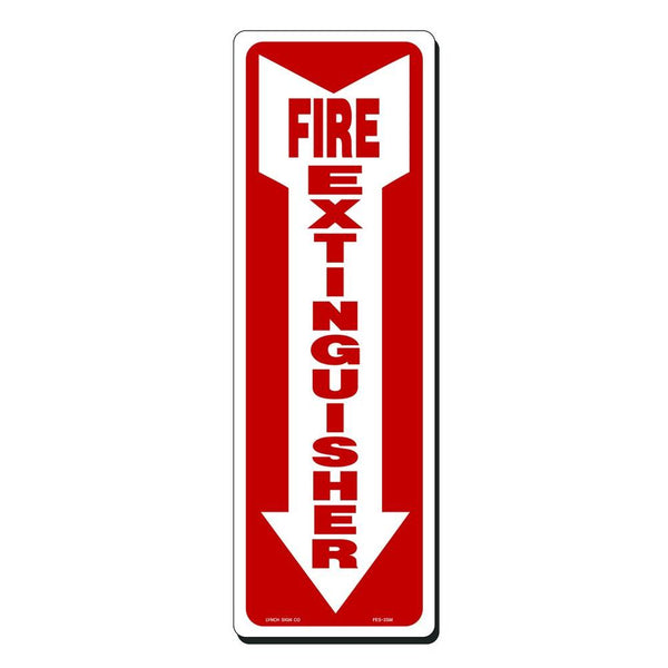 Fire Extinguisher 4 x 20" Sign