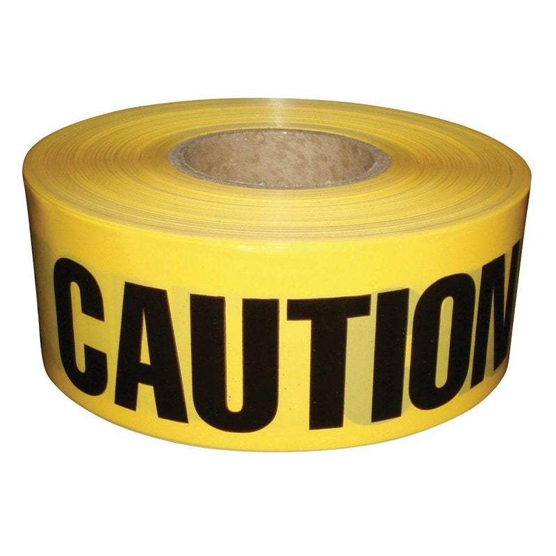 Caution Barricade tape - 3 x 1000 feet