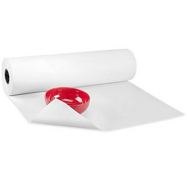 36'' x 5200' White Tissue Paper Rolls - 10 lbs